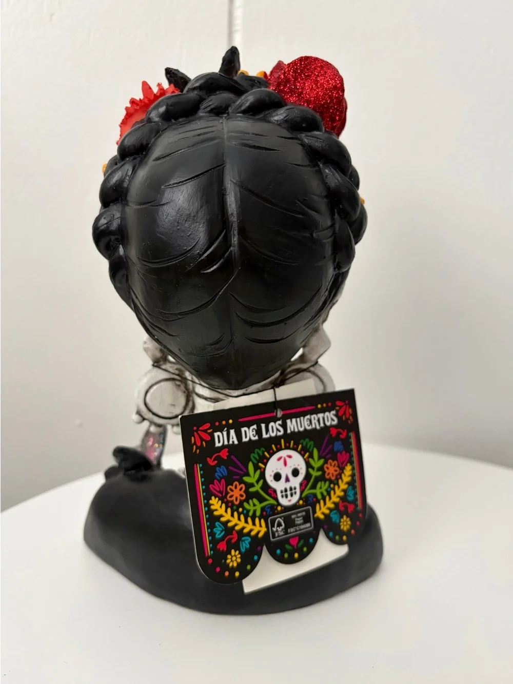 NWT Dia De Los Muertos Frida Kahlo Sugar Skull Figure